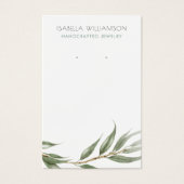 Eukalyptus Foliage Earring Juwelier Display (Vorderseite)