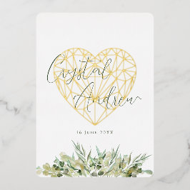 Eukalyptus foliage Formal Wedding Folieneinladung