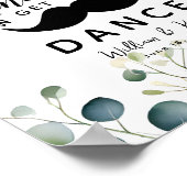 Eukalyptus foliage GENTLEMEN BADEZIMMER Hochzeit Poster (Ecke)