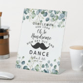 Eukalyptus foliage GENTLEMEN BADEZIMMER Hochzeit Sockelschild (In SItu)