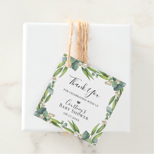 Eukalyptus-Foliage Geschenkanhänger (Beispiel)