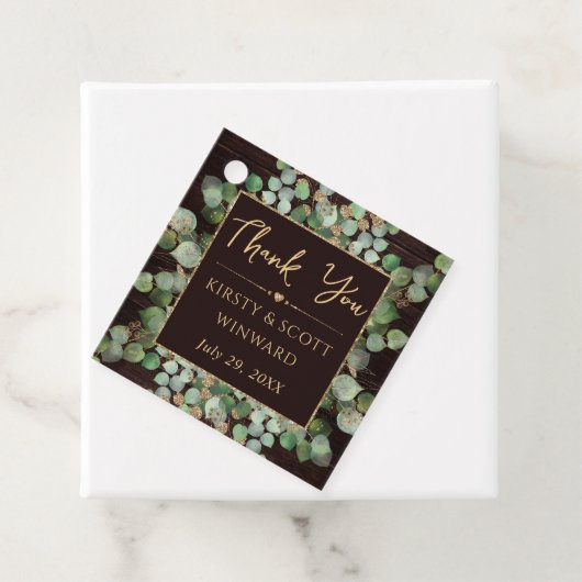 Eukalyptus foliage geschenkanhänger (Beispiel)