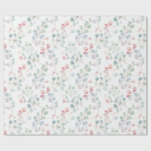 Eukalyptus Foliage Geschenkpapier (Flach)