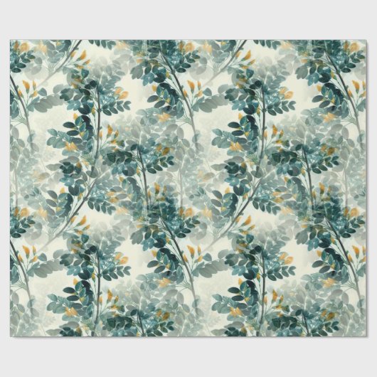 Eukalyptus Foliage Geschenkpapier (Flach)