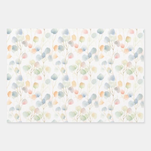 Eukalyptus Foliage Geschenkpapier Set (Vorderseite)