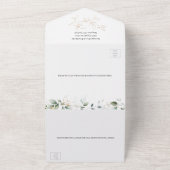 Eukalyptus Foliage Gold-Blätter All In One Einladung (Außenbereich)