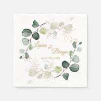 Eukalyptus Foliage Gold-Blätter Hochzeit