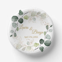 Eukalyptus Foliage Gold Blätter Hochzeitspapierpla