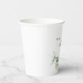 Eukalyptus Foliage Greenery Brautparty Pappbecher (Rechts)