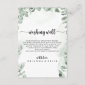 Eukalyptus Foliage Hochzeit wünschenswert gut Begleitkarte (Vorderseite)