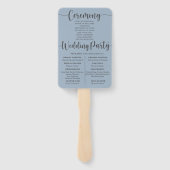 Eukalyptus-Foliage-Hochzeitsprogramm Fächer (Rückseite)