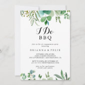 Eukalyptus Foliage I GRILLEN Engagement Party Einladung (Vorderseite)