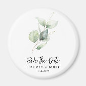Eukalyptus Foliage Keepake Wedding Save the Date Magnet (Vorne)