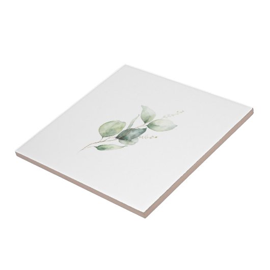 Eukalyptus Foliage Minimalistisch botanisch Fliese (Seite)