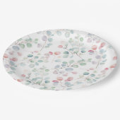 Eukalyptus Foliage Pappteller (Schrägansicht)