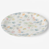 Eukalyptus Foliage Pappteller (Schrägansicht)