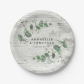 Eukalyptus foliage pappteller (Vorderseite)