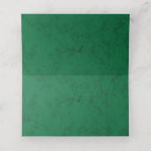 Eukalyptus Foliage Rustikales Grün Platzkarte (Innenseite Aufgefaltet)