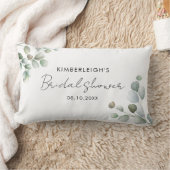 Eukalyptus Foliage Script-Brautparty Lendenkissen (Decke)