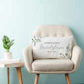 Eukalyptus Foliage Script-Brautparty Lendenkissen (Stuhl )