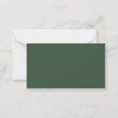 Eukalyptus Foliage Script Wedding RSVP Card Mitteilungskarte (Rückseite)