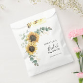 Eukalyptus Foliage Sonnenblume Blumendusche Geschenktütchen (Versiegelt)