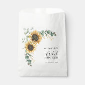 Eukalyptus Foliage Sonnenblume Blumendusche Geschenktütchen (Vorderseite)