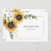 Eukalyptus Foliage Sonnenblumenhochzeit vorbehalte (Vorne/Hinten)