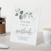 Eukalyptus Foliage Unterschrift Unsere Gästebuche Sockelschild (In SItu)