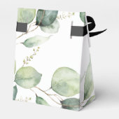 Eukalyptus Foliage Watercolor-Brautparty Geschenkschachtel (Rückseite)