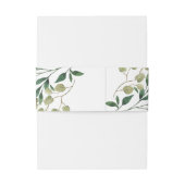 Eukalyptus foliage Wedding Einladung Bauch Einladungsbanderole (Rückseitenbeispiel)