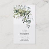 Eukalyptus Foliage Wedding Planner Business Card Visitenkarte (Rückseite)