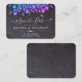 Eukalyptus Foliage Wedding Save the Date Mitteilungskarte (Vorne/Hinten)