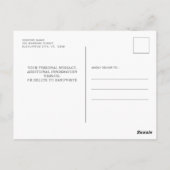 Eukalyptus Foliage Wedding Save the Date Postkarte (Rückseite)