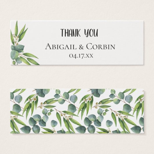 Eukalyptus Foliage Wedding-Tag (Vorne & Hinten)
