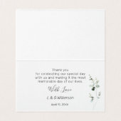 Eukalyptus Foliage Wedding Vielen Dank, dass Sie g (Innenseite Aufgefaltet)