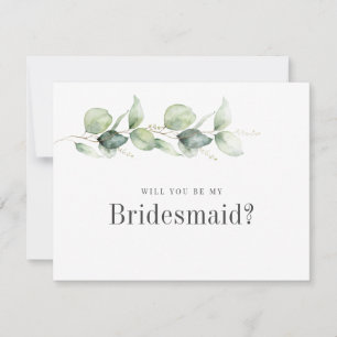 Eukalyptus Foliage wird meine Bridesmaid-Karte sei Einladung
