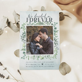 Eukalyptus Forever Foto Verlobung Ankündigung