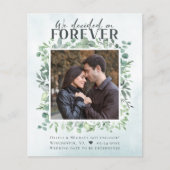 Eukalyptus Forever Verlobung Ankündigung (Vorderseite)