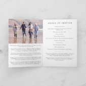 Eukalyptus-Foto-Beerdigungsdienst Programm (Innenseite)