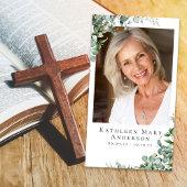 Eukalyptus-Foto-Beerdigungskarte