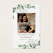 Eukalyptus-Foto-Beerdigungskarte (Vorderseite)