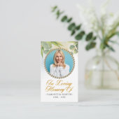 Eukalyptus-Foto Beerdigungskarte Visitenkarte (Stehend Vorderseite)