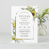 Eukalyptus-Foto-Brautparty Einladung (Stehend Vorderseite)