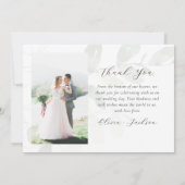 Eukalyptus-Foto Dankeskarte (Rückseite)