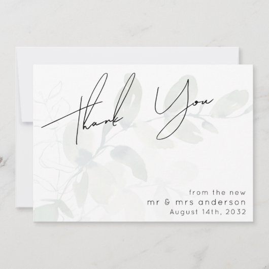 Eukalyptus-Foto Dankeskarte (Vorderseite)