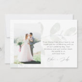 Eukalyptus-Foto Dankeskarte (Rückseite)