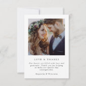 Eukalyptus-Foto Dankeskarte (Rückseite)