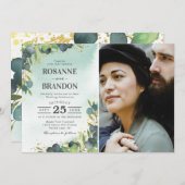 Eukalyptus-Foto Einladung (Vorne/Hinten)