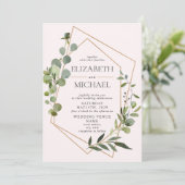 Eukalyptus-Foto Einladung (Stehend Vorderseite)